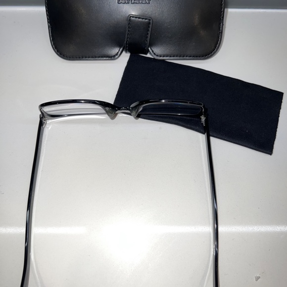 Saint Laurent Black Designer Eyeglasses - Picture 6 of 10